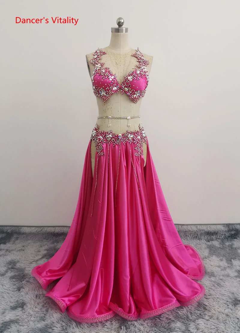 Belly Dance Competition Clothing Senior AB Stones Bellydance Performance Suit High-End Custom Oriental Dance Wear Female Outfit