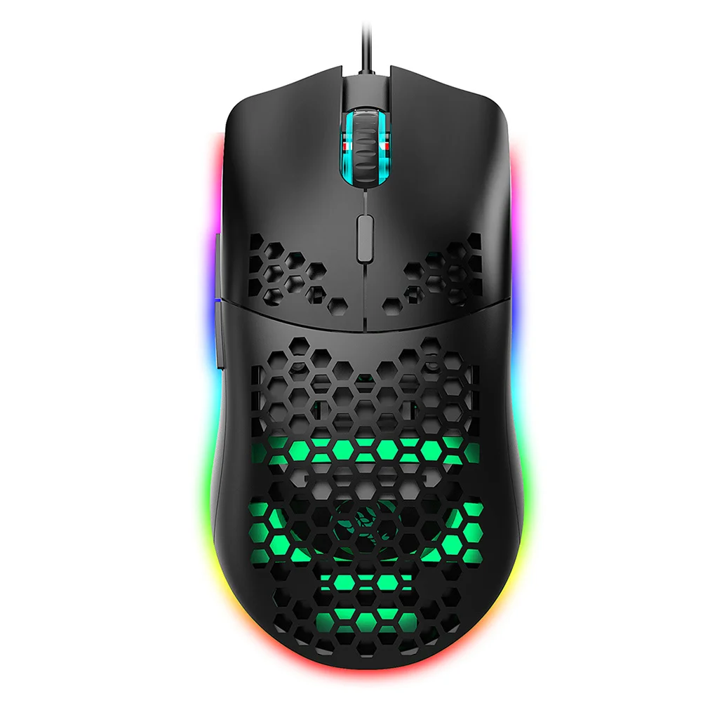 Adjustable 6400dpi Rgb Gaming Mouse 6 Keys Programmable Lighting Design Ergonomic Comfort Grip Rgb Mouse