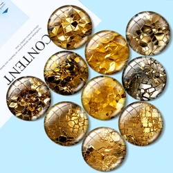 Luxury Gold Rock drawings 10pcs mixed 12mm/18mm/20mm/25mm Round photo glass cabochon demo flat back Making findings