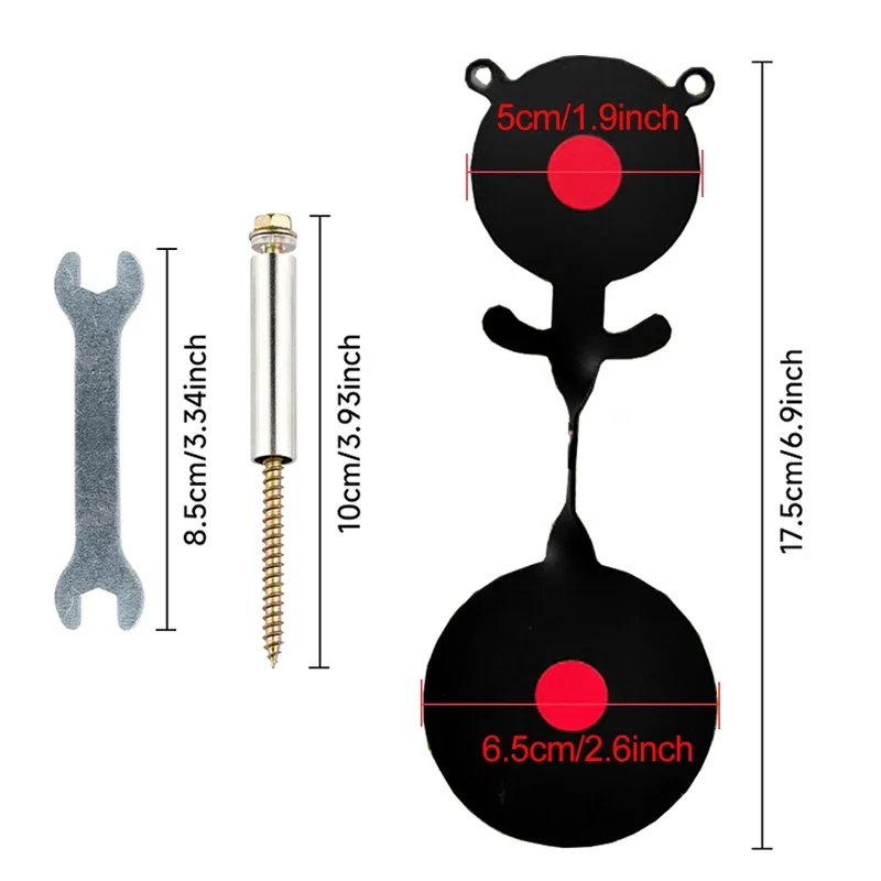 Girando pendurado e pendurado arco, alvos de urso, aparafusado tipo Airgun tiro kit, árvore alvo e acessórios