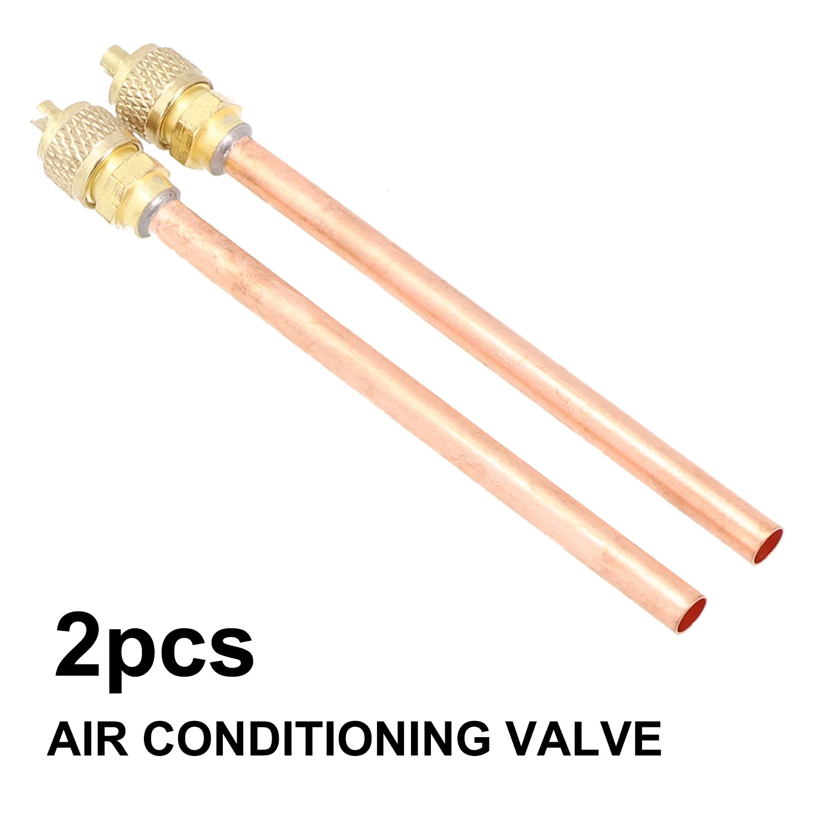 2pcs Air Conditioner Refrigeration Access Valves 3.4 Mpa Copper Tube Filling Parts For Air Conditioners Refrigeration Compressor