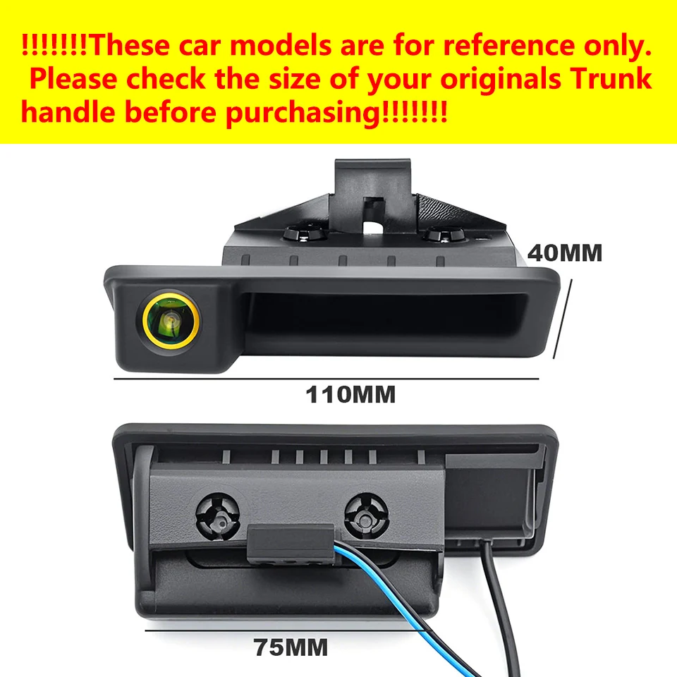 Fahrzeug AHD 1080P Reverse Backup Stamm Griff Kamera Für BMW E60 E39 E90 E82 E61 X1 E84 X5 E70 E92 E91 3/5 Serie E88 E93 X6 Auto – Detail 1