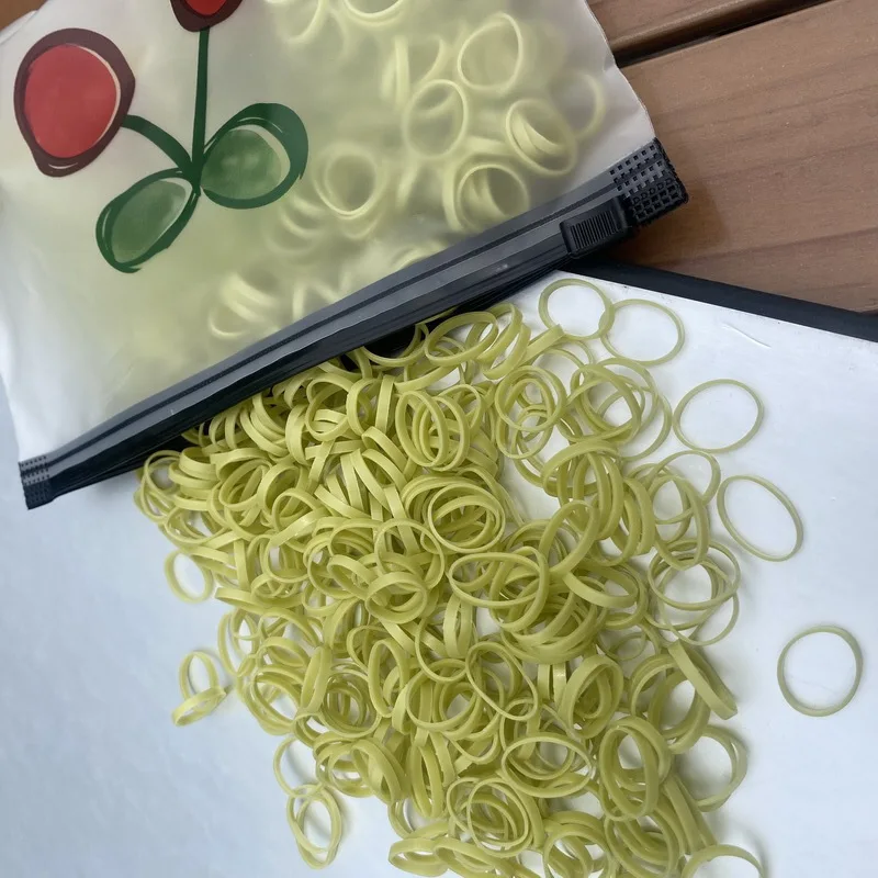 1000 Stück dicke Einweg gummibänder Baby haargummi mädchen Pferdes chwanz Kinder haar elastische breite Haar gummis für Kinder haarschmuck mädchen – Detail 17