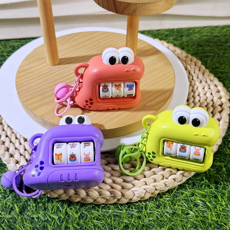 and cute popular cartoon game console keychain children's desktop toy small pendant