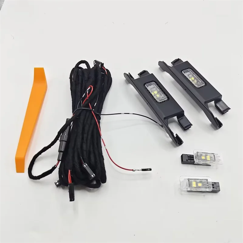 4-teiliges LED-Fußraumbeleuchtungsset mit Kabel, Innenraum-Fußlampe für VW T-ROC Jetta Polo T-Cross Enyaq ID4 ID3 Tayron Talagon – Detail 10