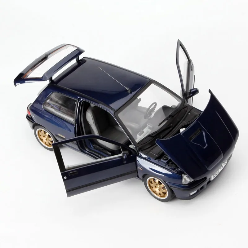 Diecast 1/18 Scale Clio 1993 Alloy Car Model Collection Souvenir Display Ornaments Vehicle Toy