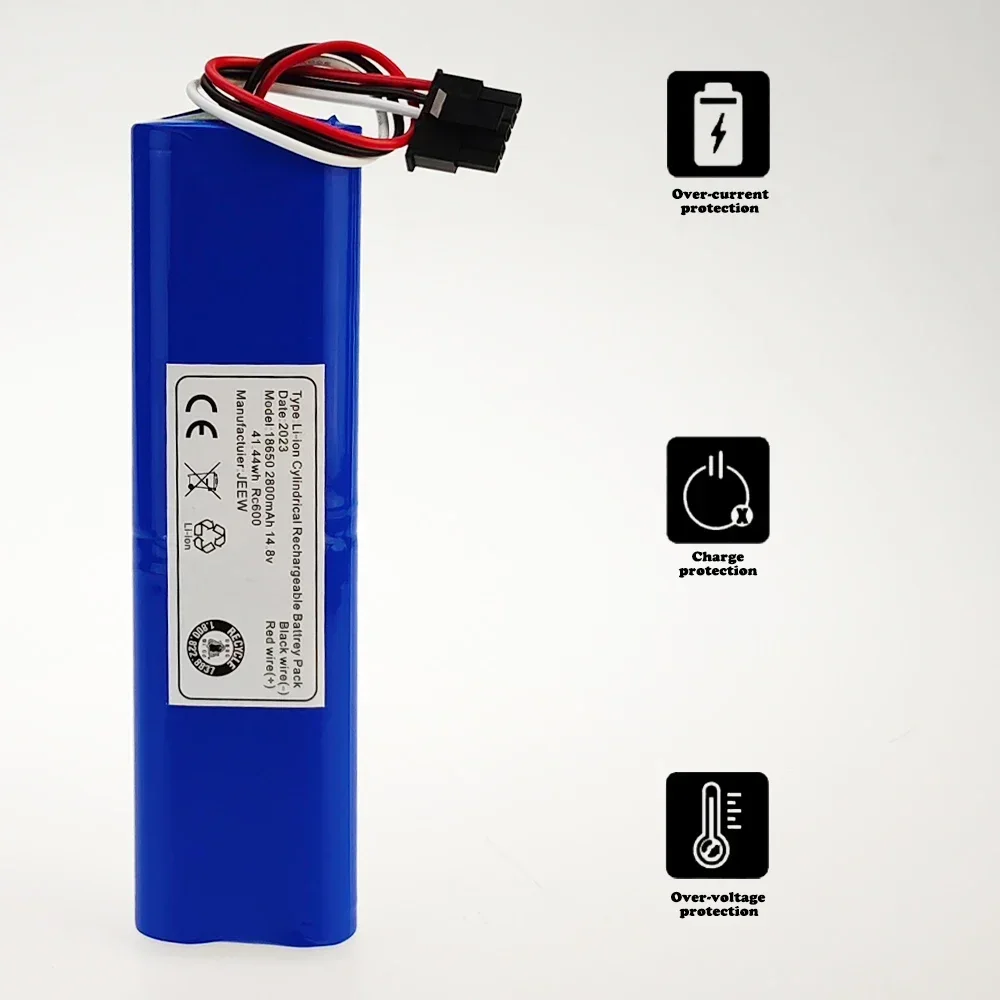 Replacement Battery For Xiaomi Mijia Mi Robot Vacuum-Mop PINR18650 MH1-4S1P-SC Sweeping Mopping Robot Vacuum Cleaner