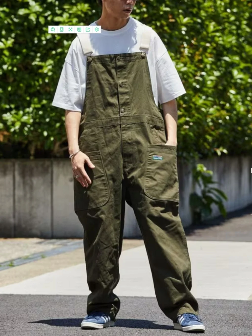 

Свободные японские рабочие комбинезоны в стиле кэжуал для мужчин: джинсовые комбинезоны с длинными штанинами, многокарманные, практичные и модные