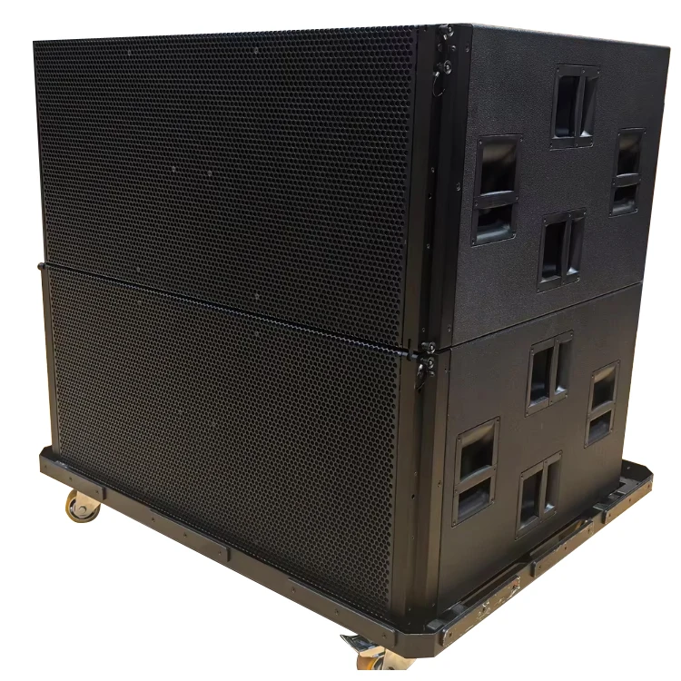 High Power Dual 2*21 Inch Active Subwoofer Speaker Sub 9007-AS Outdoor Concert Sound System for Big Stage Performance