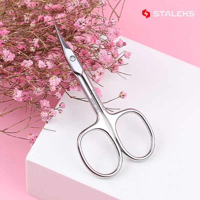 Staleks SE-22-1Nail Schaar Hoge Kwaliteit Roestvrij Staal Elleboog Wenkbrauw Schaar Exfoliërende Schaar Trim Neus Hair Make-Up Tool