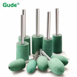 10Pcs 2.35/3mm Shank Rubber Mounted Point Grinding Head for Mold MetalPolishing Rotary Power Tools