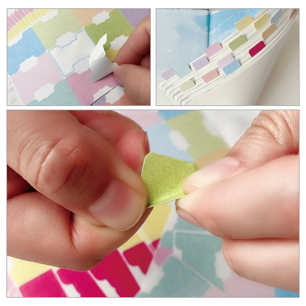 

24 Sheets Book Annotation Tabs Sticky Index Tabs Adhesive Page Markers for Reading Study Office Book Annotation Supplies