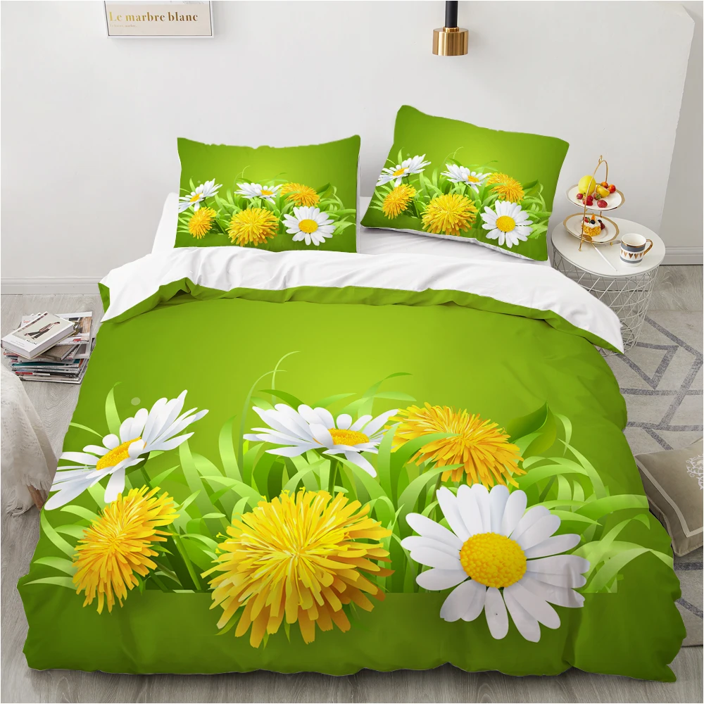 Sun Flower Bedding Set Sky Duvet Cover Quilt Cover King Size 150x200 150x220 200x200 200x220 200x230cm