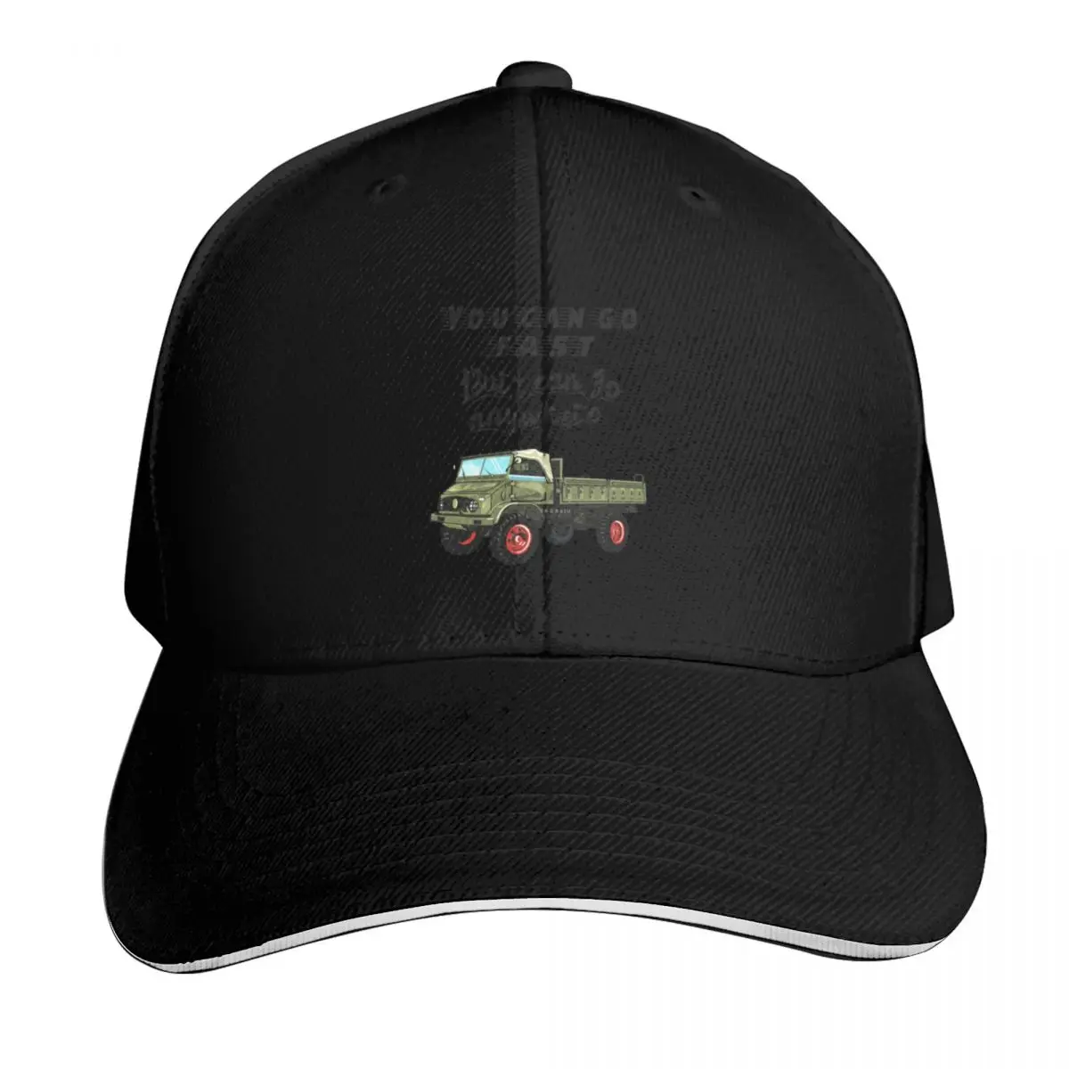 You can go fast! - Unimog - classic cars - off-road Baseball Cap Men Women Casual Summer Sport Sun Cap