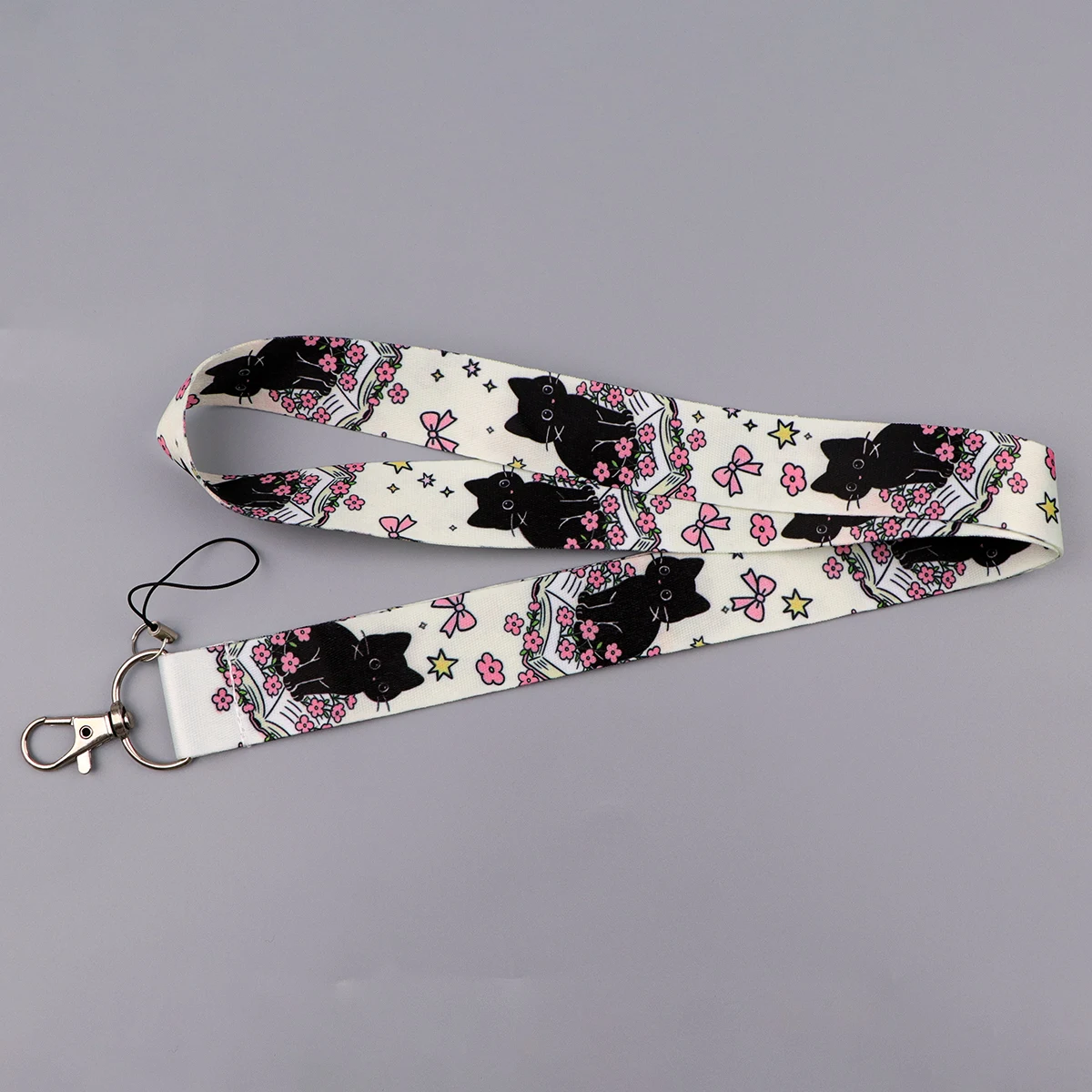Vintage Daisy Flower Lanyard Reading Neck Strap Keychain ID Card Cover Badge Holder Mobile Phone Hang Rope Keyring Accessories