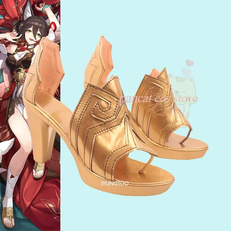 

Honkai Star Rail Anime Tingyun Cosplay Shoes Comic Anime Game Cos Long Boots Cosplay Costume Prop Shoes for Con Halloween Party
