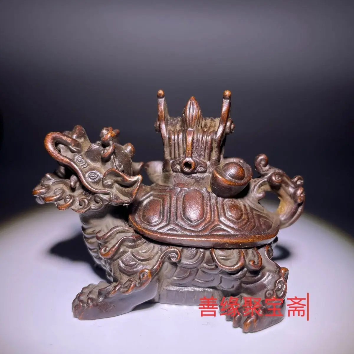 Zen ingot dragon turtle Incense Burner Statue for Tea Home Decor Ornaments