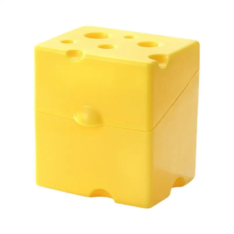 Shredded Cheese Container Airtight Food Storage Container With Lid Cheese Design Cheese Slice Holder For Fridge Kitchen supplies