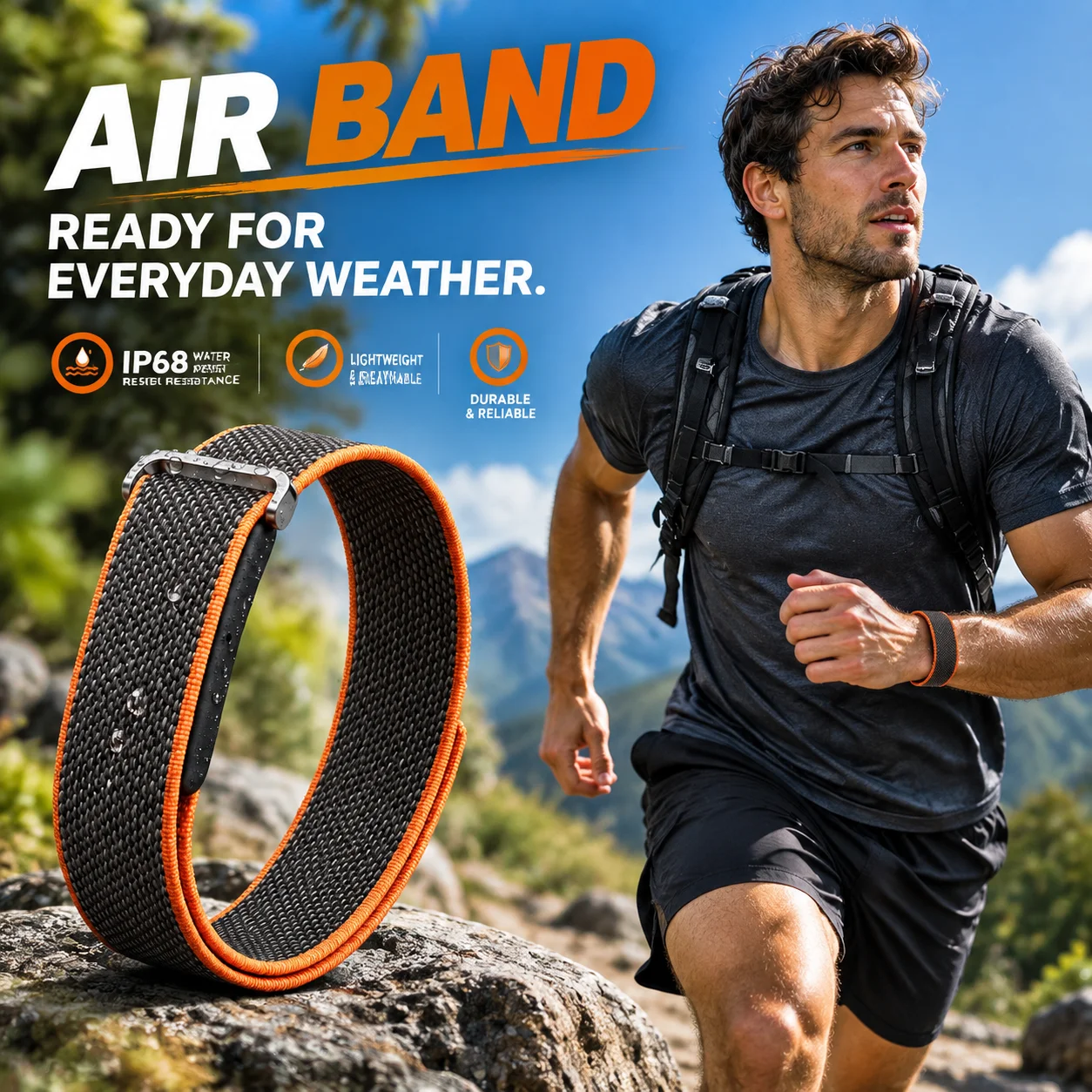 Invisible Smart Band Screenless Fitness Tracker SpO2 Heart Rate Sleep Monitor 100+ Sports IP68 Waterproof Minimalist Smartband