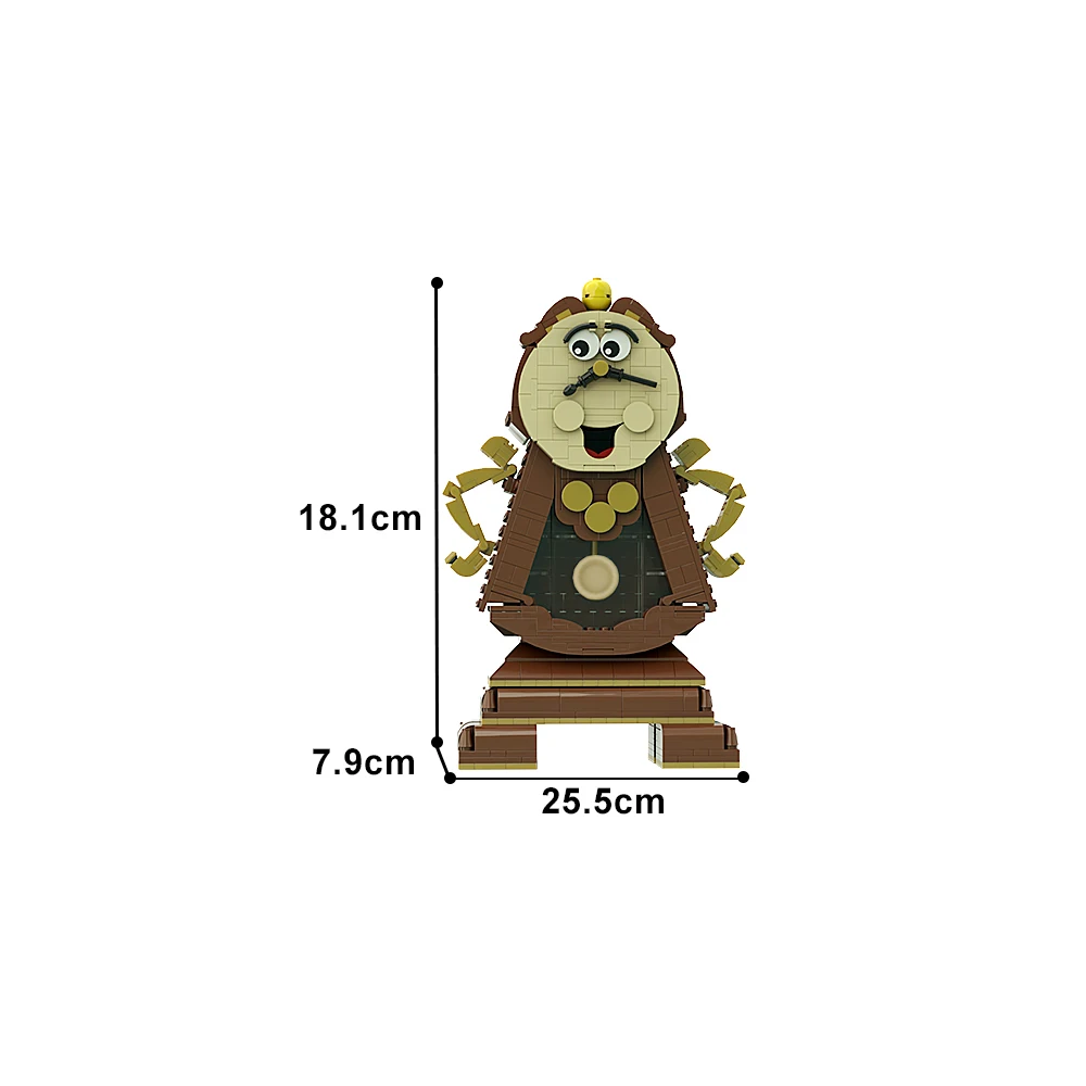 MOC CogsWorth Model Building Blocks Animated Film DIY Toys Birthday Gift Enchanted Pendulum Clock Figure Bricks Sets Kids Adult