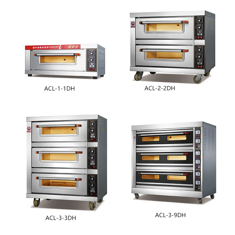 China wholesale cheap price custom single deck mini oven 3 deck 9 trays bakery oven