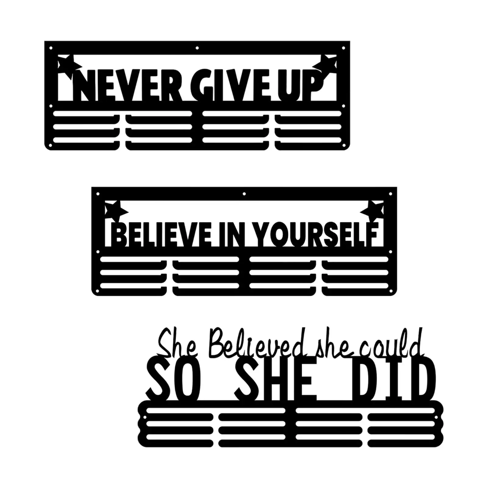 Metal Hanger Display Wall Mounted Display Hanger Rack Frame for Sports Award