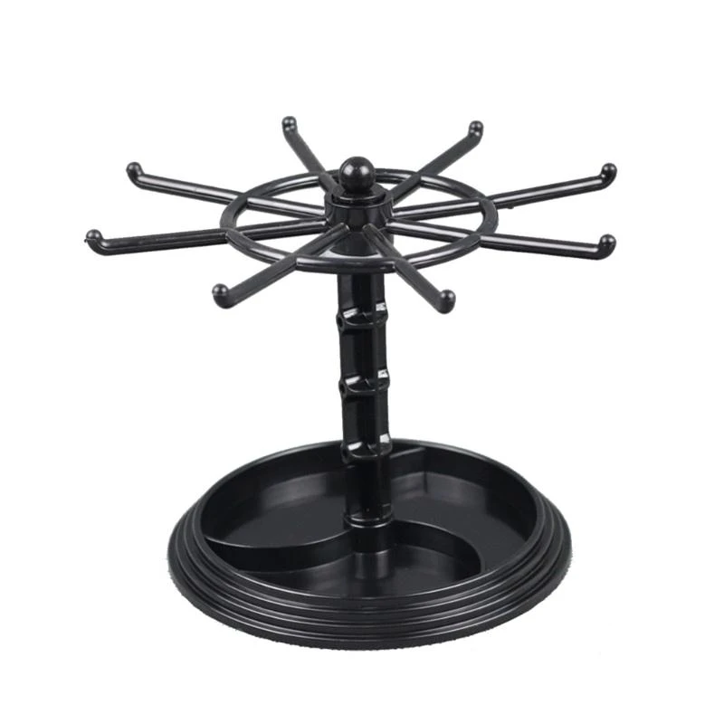 Jewelry Rotating Display Holder Necklace Keychain Stand Rack Hook