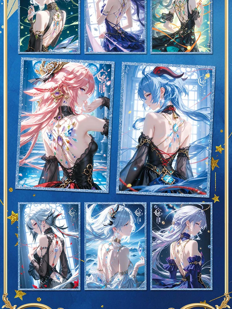 Hurtownia Najnowsze Karty Akrylowe w Formatie A4 z Motywem Gwiezdnego Morza, Bajka Bogini Światła, Waifu, Szklane Karty Yae Miko, Zabawki Doujin, Tablice Artystyczne, Prezenty, Rok 2025