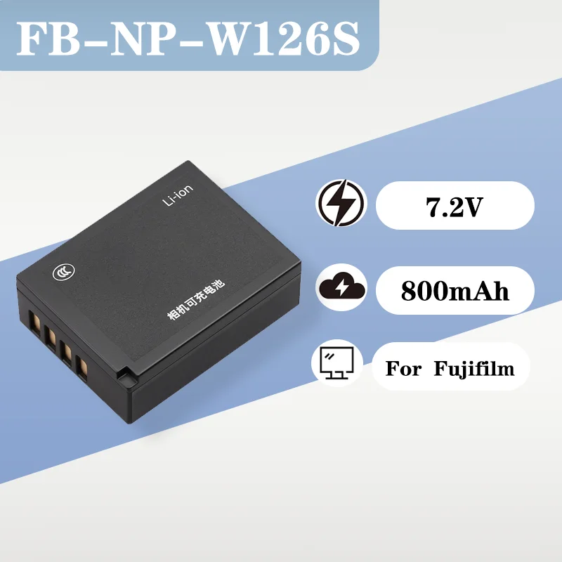 

7.2V Rechargeable Camera Battery Compatible ForFujifilm XT30 XT2 XT3 X100V XS10 Long Lasting Replacement Battery