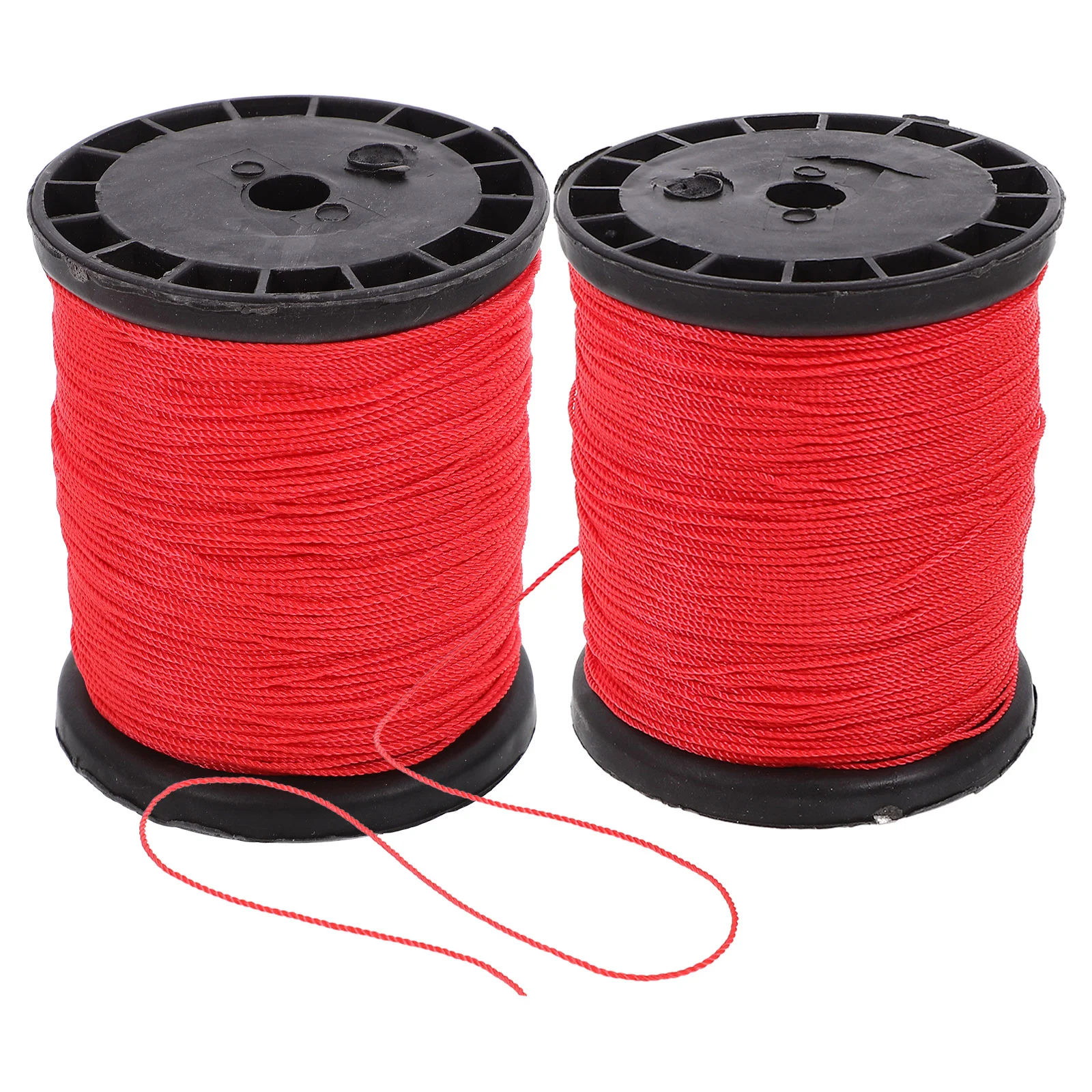 2 Rouleaux de Fil de Construction en Nylon, Ficelle Durable, Perles Torsadées, pour Ruban de Dentelle de Jute