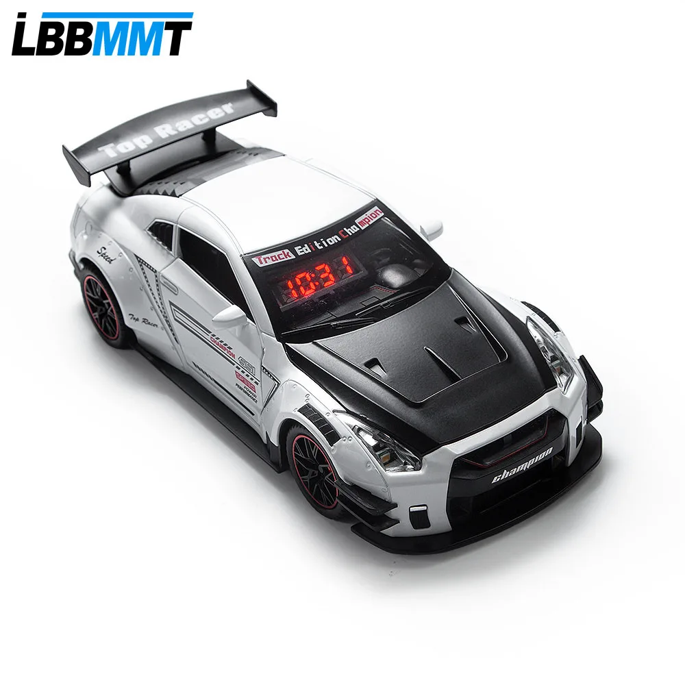 

1PCS Sports Hyper Car Alarm Clock Rechargeable Desk Clock, LED Time Display Hypercar Model with Remote Control