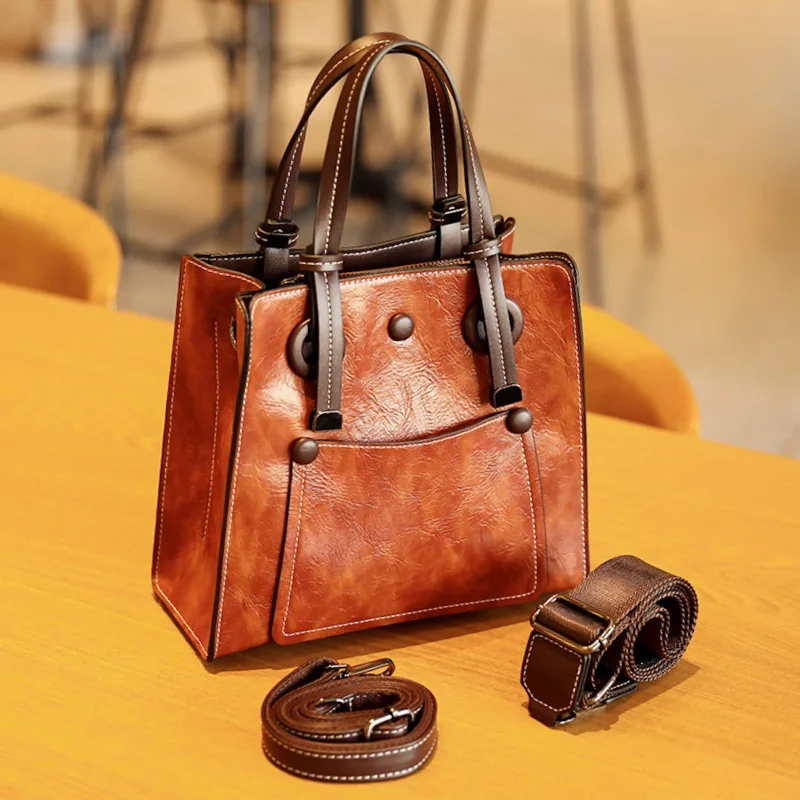 

Vintage Women's Bag High Quality Luxury Handbag Women Shoulder Bag Large Capacity Versatile Female Crossbody Bags