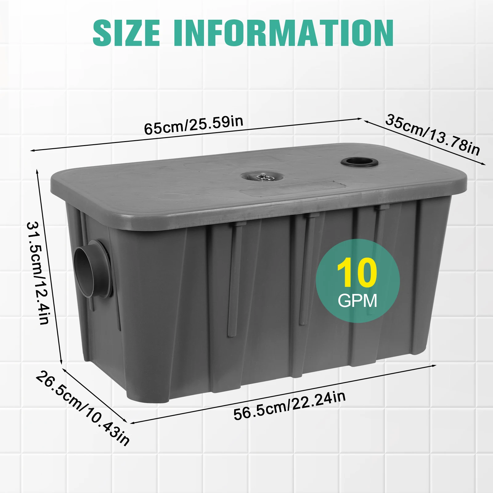 ตัวกรองน้ำสแตนเลสพร้อมตะกร้ากรองแบบถอดได้ แยกน้ำมันและน้ำ ป้องกันการอุดตันและกลิ่น สำหรับร้านอาหาร