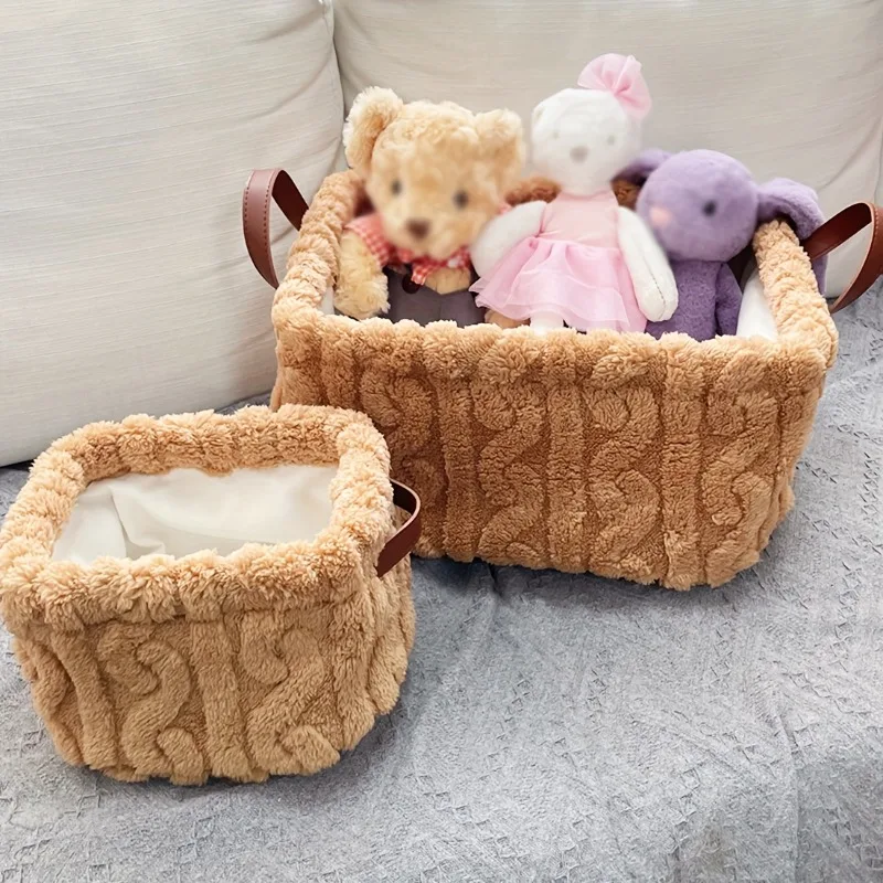 

Плюшевый ящик для хранения игрушек, органайзер с ручкой, милое мягкое нижнее белье, рамка для хранения полотенец и ванны, домашний декор, корзины, коробка для хранения игрушек, книг