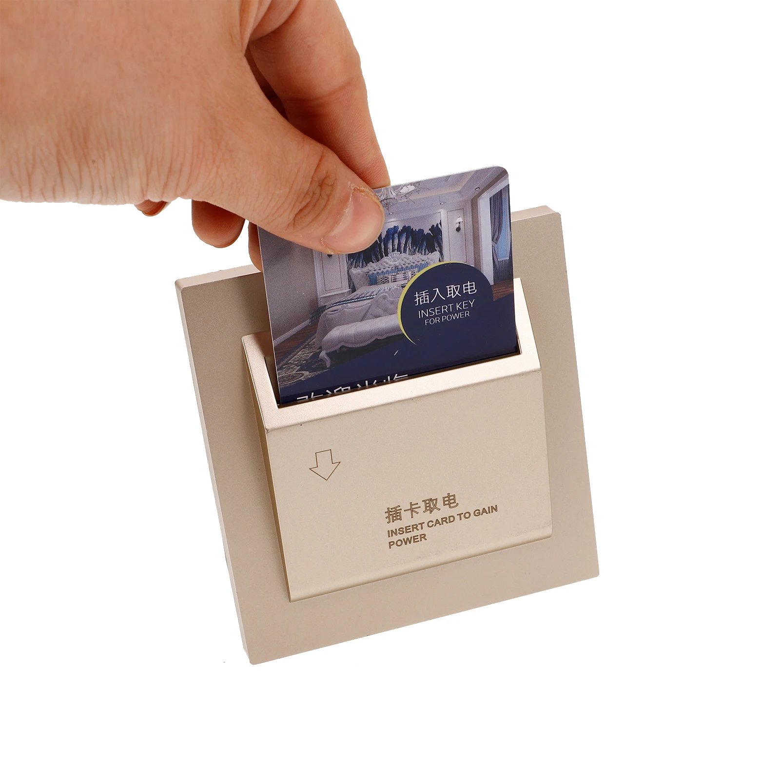 

40A Card Insertion Panel Hotel Energy Saving Sensor Insert Key for Power High Current Capacity Multiple Devices