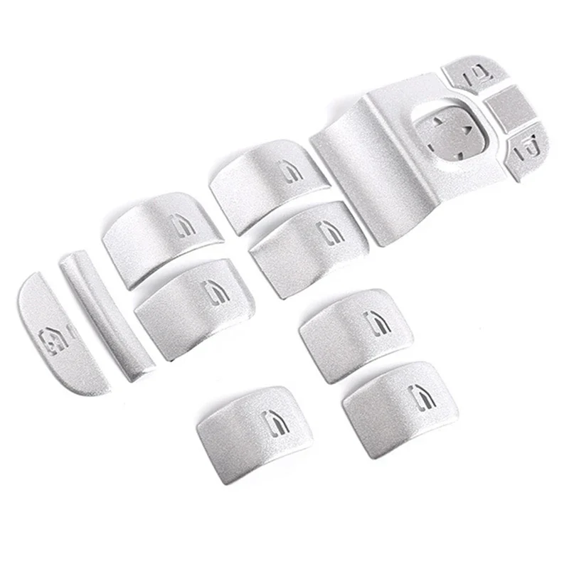 14Pcs/Set Car Door Window Glass Lift Button Cover Trim For Benz A B GLB Class W177 W247 2020