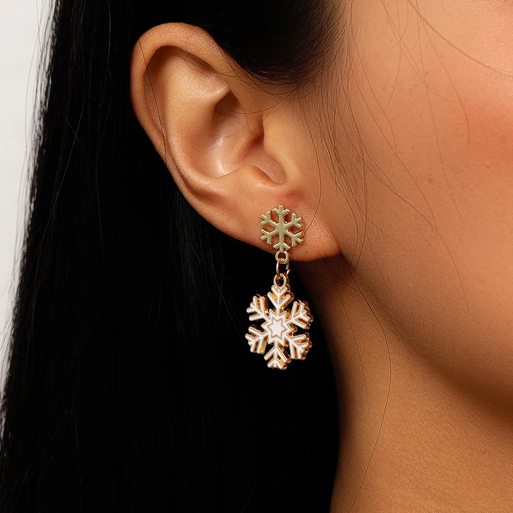 Aihua Goldfarbene Polaris-Stern-Ohrringe für Damen, Kristallsterne, Tropfenohrringe, modisch, für den täglichen Gebrauch, Hochzeit, Party, Schmuck, Geschenke – Detail 7