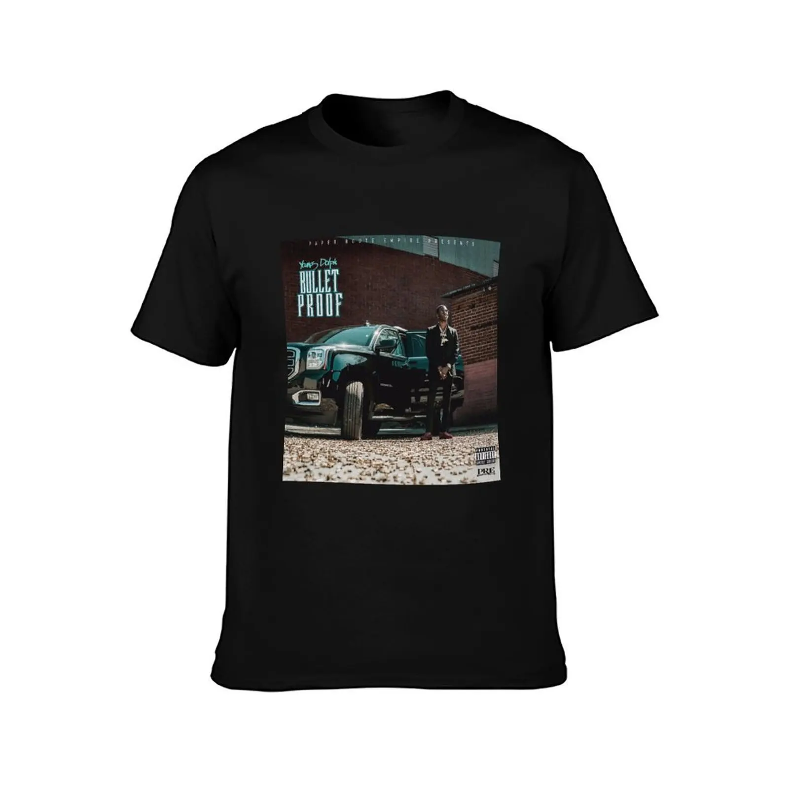 Bulletproof - Young Dolph T-Shirt Casual Loose Short Sleeve Tee for Men