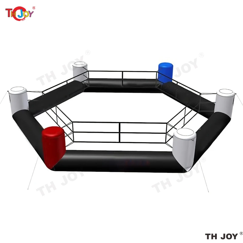 6x6m 20x20ft custom Logo Inflatable Wrestling Boxing Ring Game Jousting Games Field For  Kids And Adults