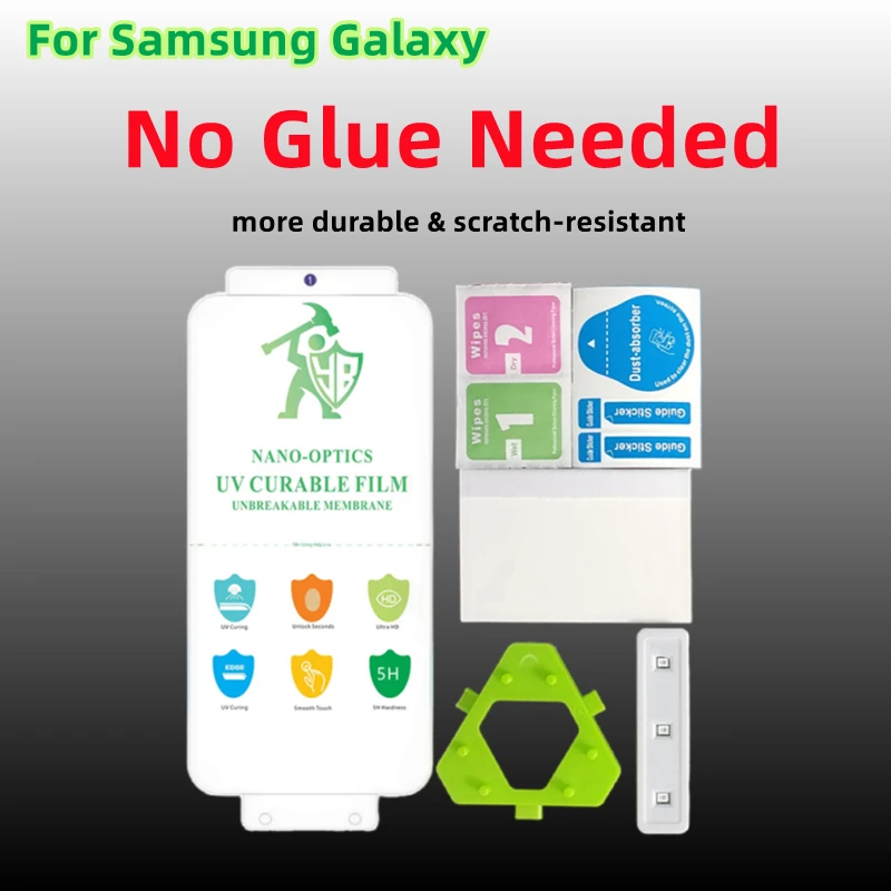 3pcs UV HD Protective Film For Samsung Galaxy S20 S21+ S22 S23 Ultra Screen Protector For Galaxy S24 Ultra Note20 Ultr