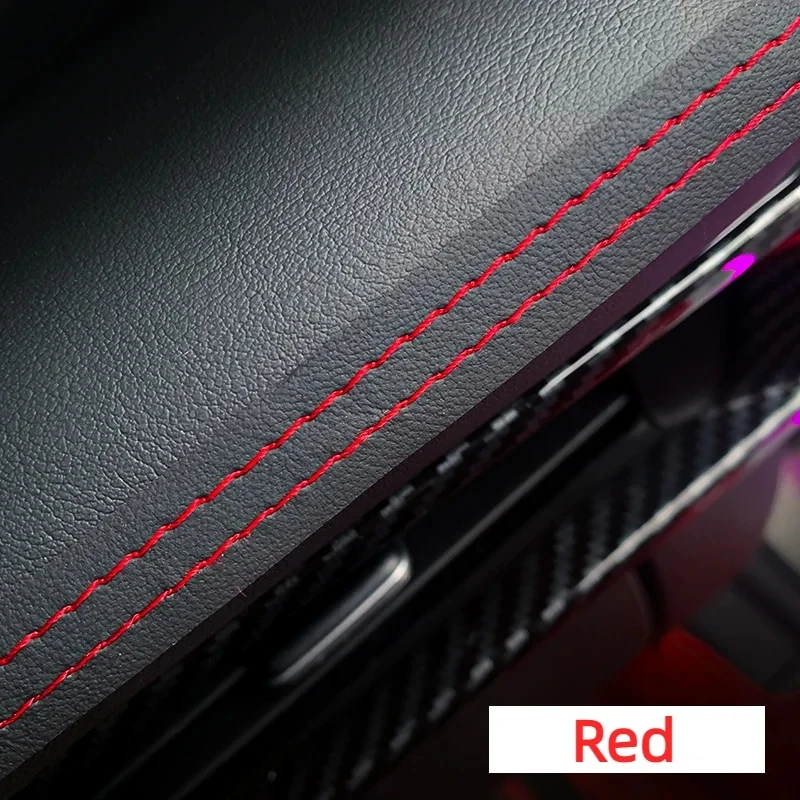 Moldura autoadhesiva para Interior de coche, Tira trenzada para decoración de salpicadero de cuero PU, bricolaje, novedad