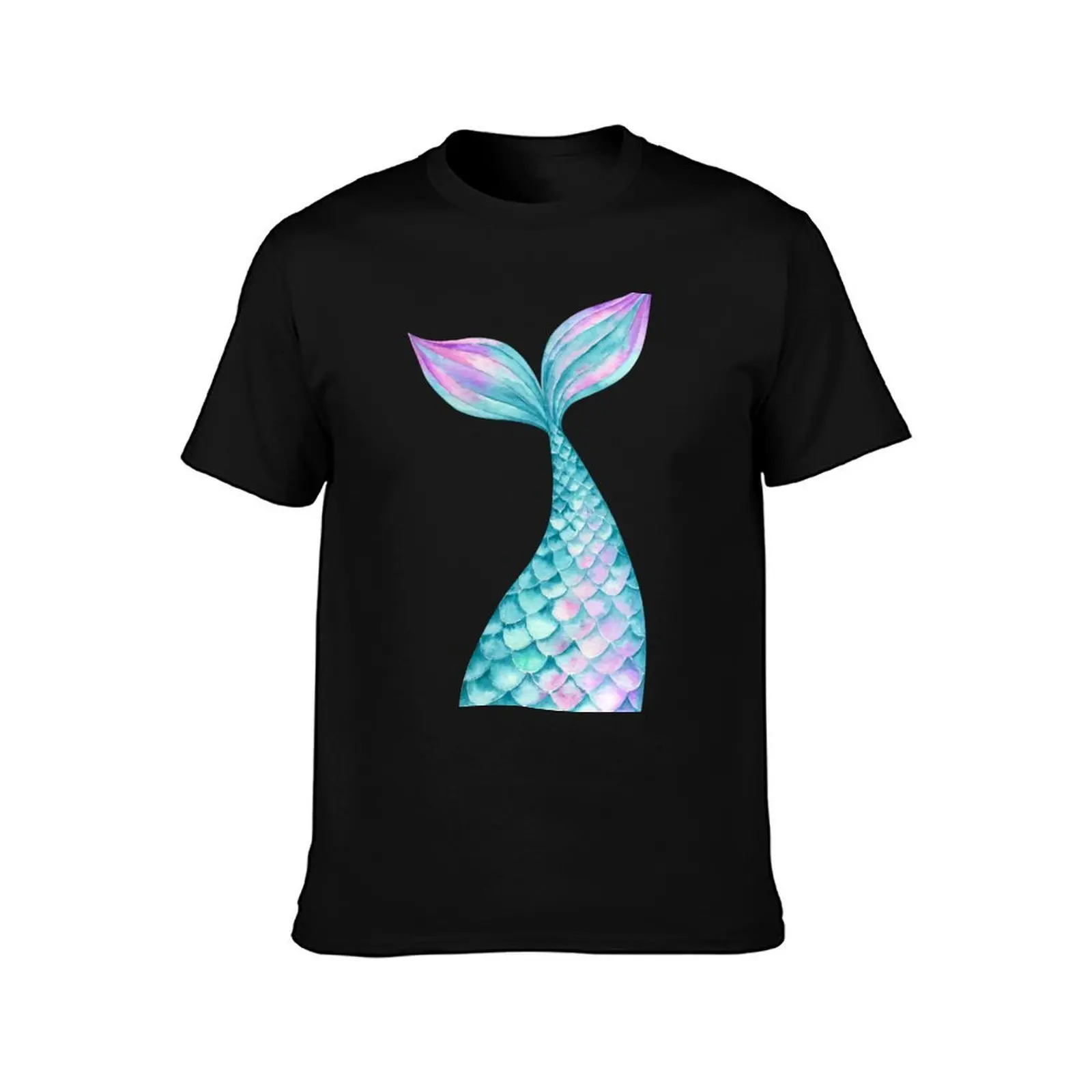 Mermaid Tail Turquoise T-Shirt man t shirt summer T-Shirt