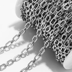 1M NO FADE Stainless Steel Square Link Chain for DIY Necklace Bracelet Jewelry Making Chains