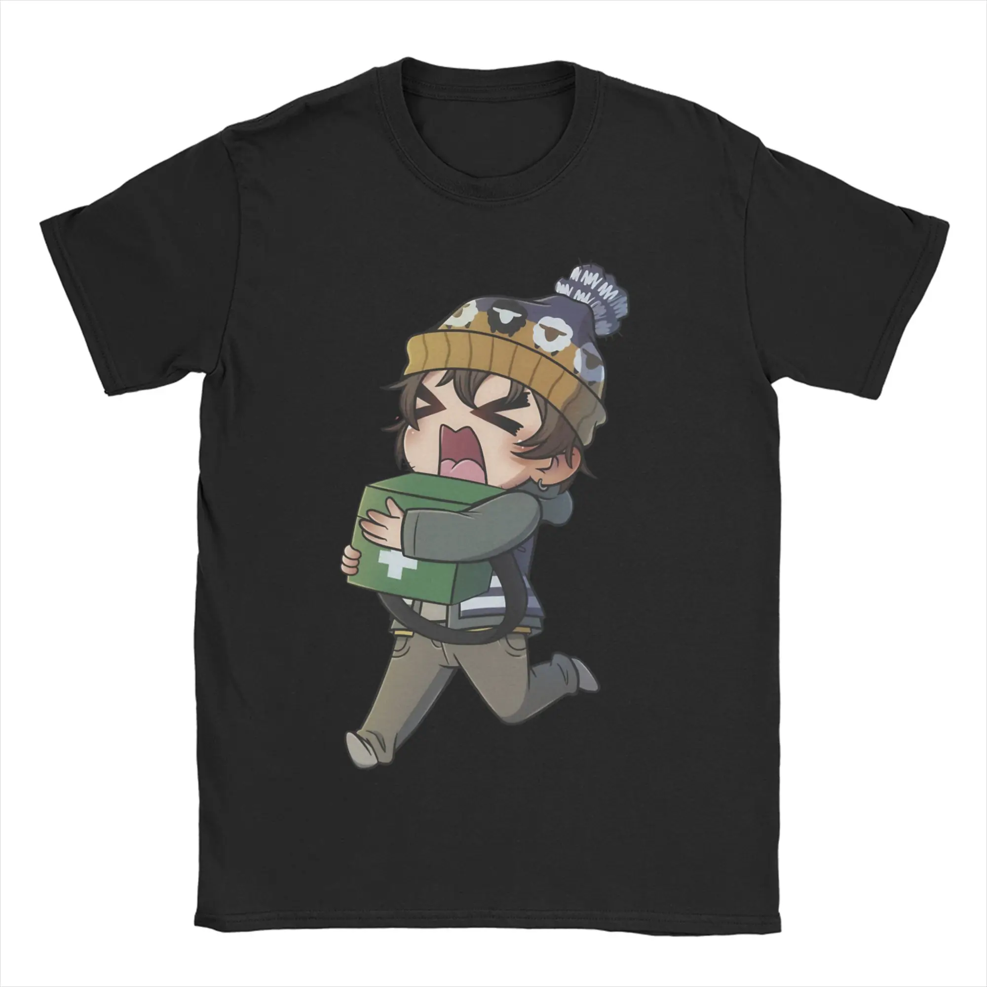 Men T-Shirts Bryan Hodukavich Chibi Medical Courier Cute Horror Fan Art Cotton Tees Short Sleeve T Shirts Gift Idea