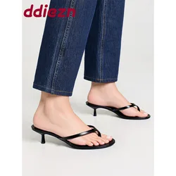 Female Slingbacks New Pumps Slides Women Heels Shoes 2025 Fashion Round Toe Footwear Ladies Low Heel Shoes Big Size 43