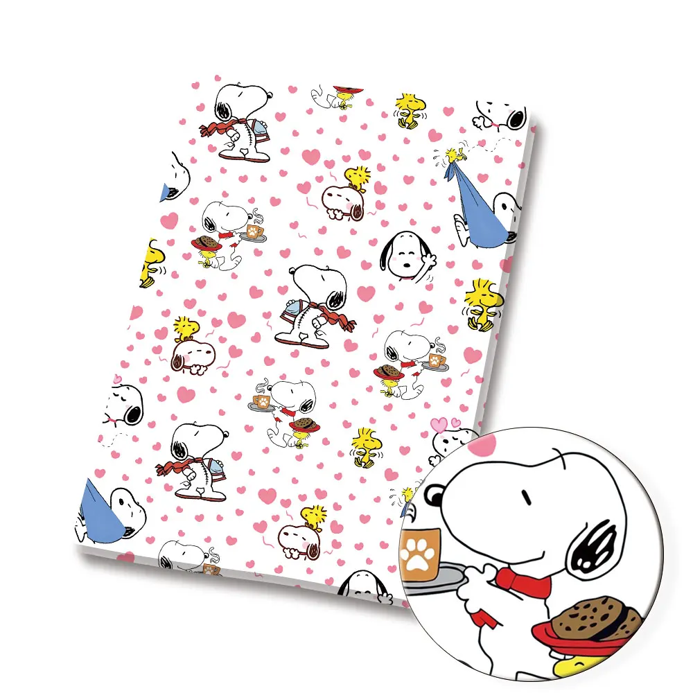 Tela de dibujos animados DIY140 * 50cm costura hecha a mano Patchwork acolchado vestido de bebé hoja para el hogar tela impresa costura niños Fabri