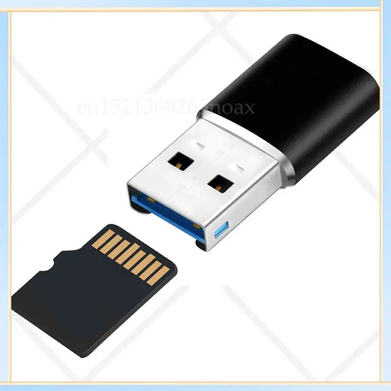 

-SPOR Aluminum Mini USB 3.0 Memory Card Reader Adapter For Micro-SD Card/TF Card Reader Adapter Pc Computer Laptop