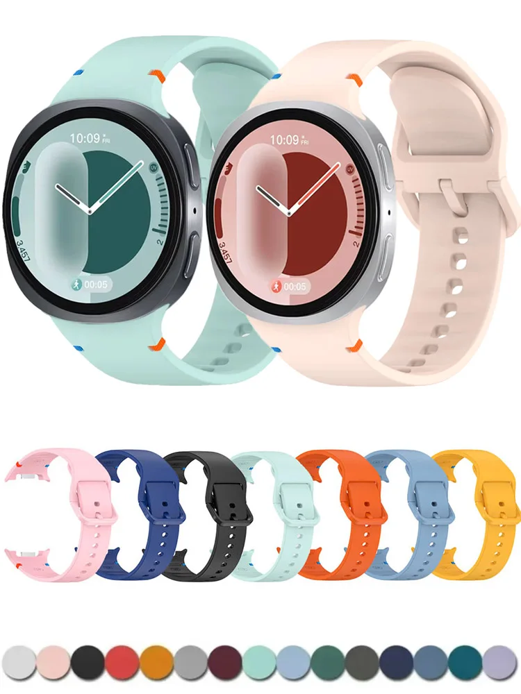 Officiële Siliconen Watchbanbd Voor Samsung Galaxy Horloge 8 40 Mm 44 Mm 1:1 Sport Armband Polsband Galaxy Horloge 8 klassieke 46 Mm Riem - afbeelding 2