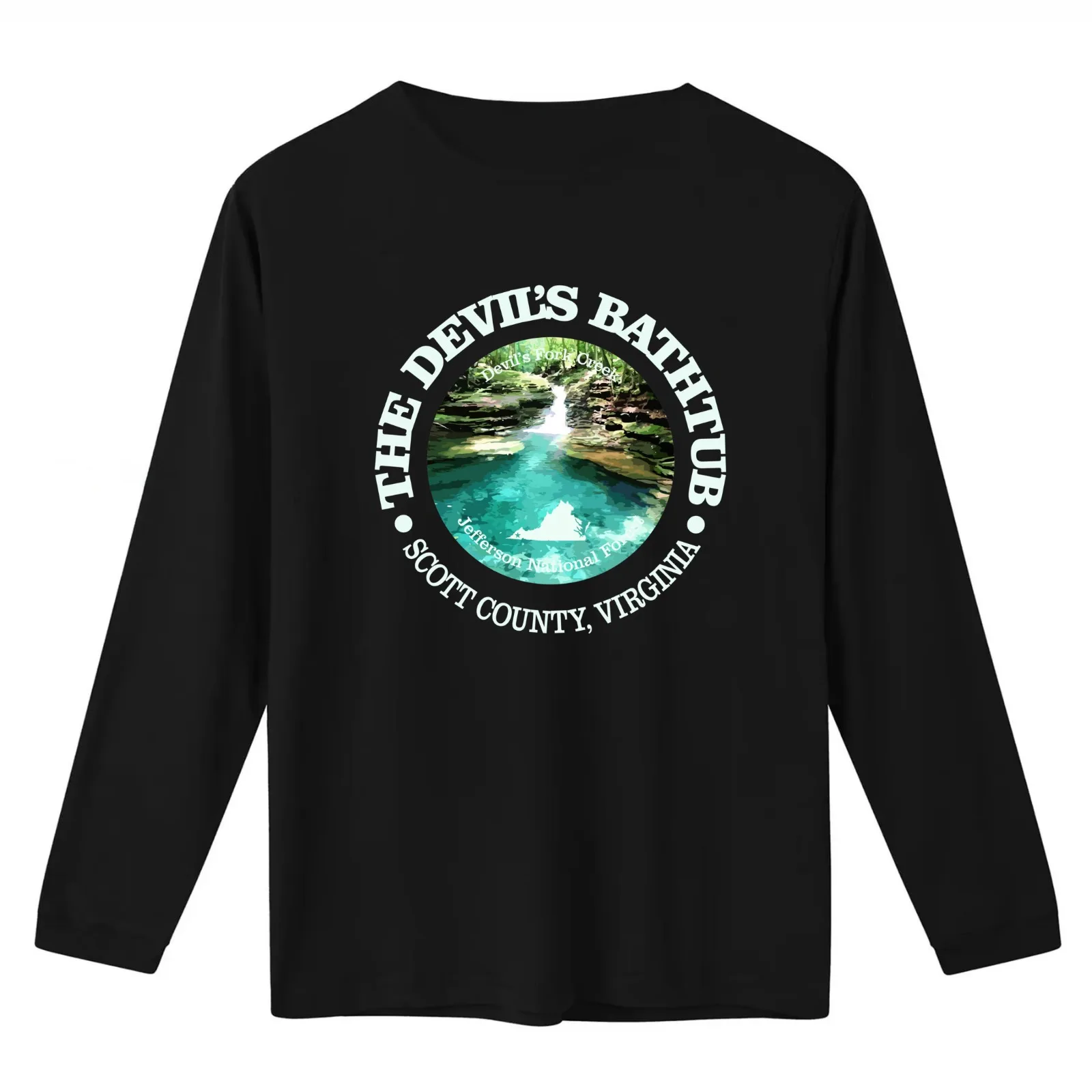 Devil's Bathtub (W) T-Shirt Summer Casual Cotton Tee Oversized Streetwear Tops Vintage Graphic Print Loose Fit Short Sleeve