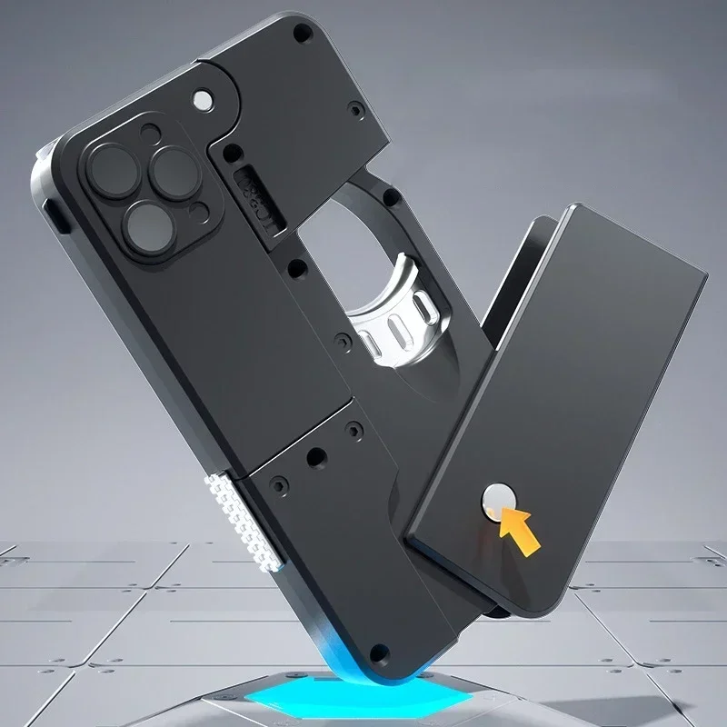 1PCS Folding Mobile Phone Soft Bullet Launcher Shell Throwing Child Simulation Toy Gun Boy Soft Bullet Gun Can Be Launched Model